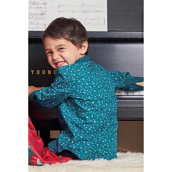 Matilda Jane Jack Frost Shirt Boys Choose Your Own Path Christmas Top Size 8 - Picture 3 of 3